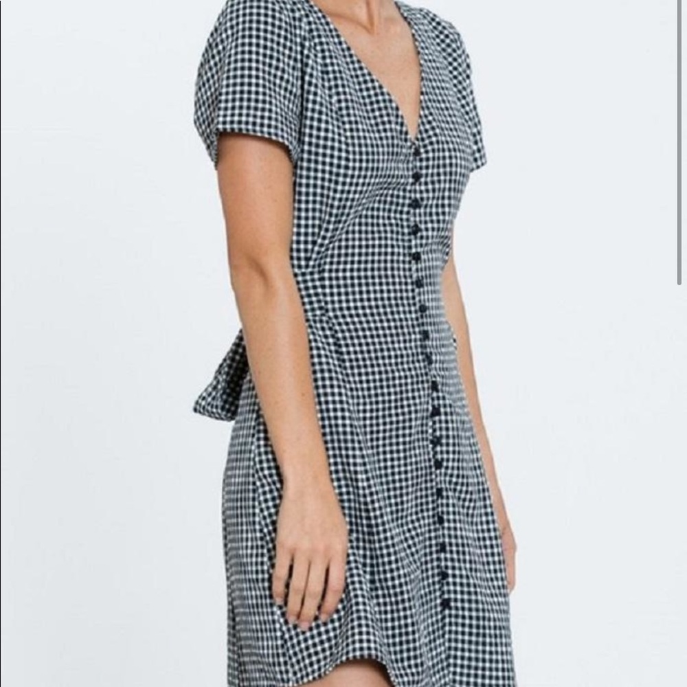 A mini dress